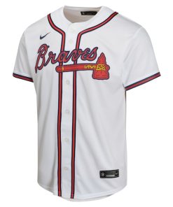 Alternative view of Ronald Acu?a Jr. Atlanta Braves Nike Youth Home Game Player Jersey - White