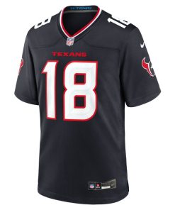Alternative view of Case Keenum Houston Texans Nike Team Game Jersey -  Navy