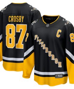 Sidney Crosby Pittsburgh Penguins 2021/22 Alternate Premier Breakaway Player Jersey - Black