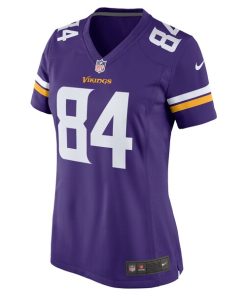 Alternative view of Josh Oliver Minnesota Vikings Nike Women's Game Player Jersey - Purple