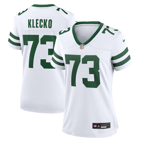 Joe Klecko New York Jets Nike Women's Legacy Retired Player Game Jersey - White/Green - Image 6