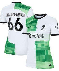 Trent Alexander-Arnold Liverpool Nike Women's 2023/24 Away Replica Player Jersey - White/Red