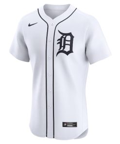 Alternative view of Javier Baez Detroit Tigers Nike Home Elite Player Jersey - White