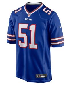 Alternative view of Morgan Fox Buffalo Bills Nike Team Game Jersey -  Royal