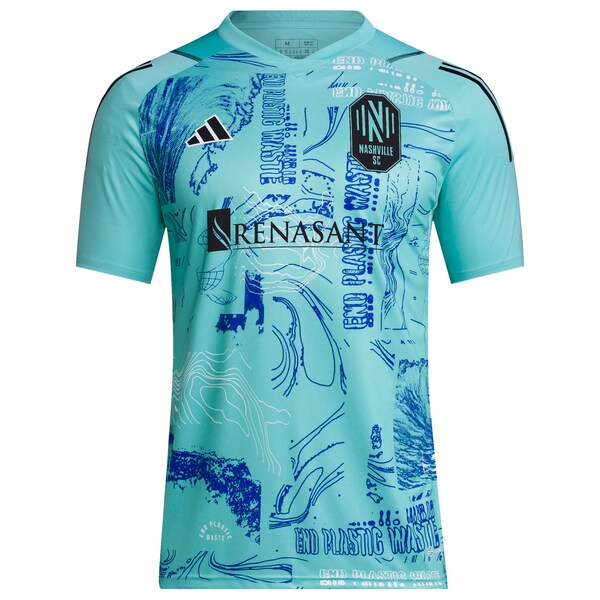 Nashville SC adidas 2024 One Planet Replica Jersey - Green - Image 2