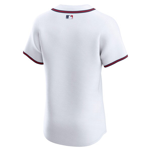 Atlanta Braves Nike Home Elite Jersey - White/Red/Navy - Image 4