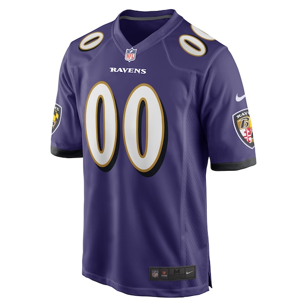 Youth's Baltimore Ravens Nike Custom Game Jersey - Purple - Image 2