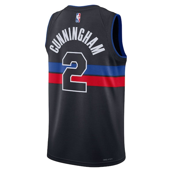 Cade Cunningham Detroit Pistons Jordan Brand Unisex Swingman Jersey - Statement Edition - Black - Image 3