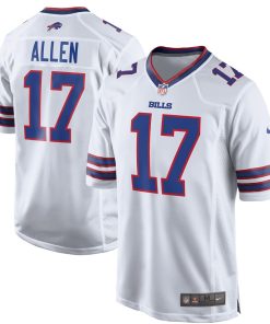 Alternative view of Josh Allen Buffalo Bills Nike Team Game Player Jersey - Royal/Red/White