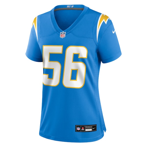 Kanai Mauga Los Angeles Chargers Nike Women's Team Game Jersey - Powder Blue - Image 2