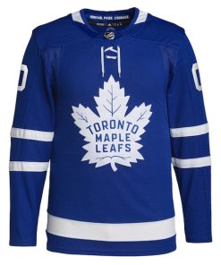 Alternative view of Toronto Maple Leafs adidas  Home  Primegreen Authentic Custom Jersey - Royal
