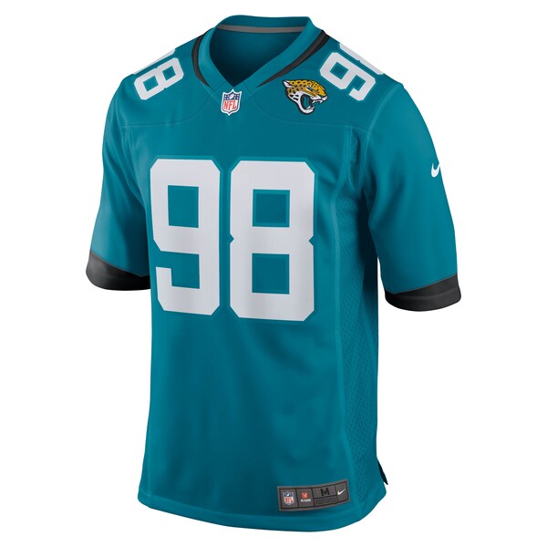 Jordan Jefferson Jacksonville Jaguars Nike Team Game Jersey - Teal - Image 5