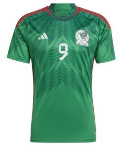 Alternative view of Raul Jimenez Mexico National Team adidas 2022/23 Home Replica Player Jersey - Green
