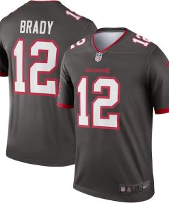 Tom Brady Tampa Bay Buccaneers Nike Alternate Legend Jersey - Pewter/Red