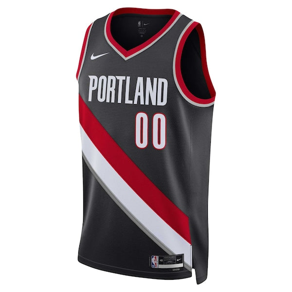 Scoot Henderson Portland Trail Blazers Nike Unisex 2023 NBA Draft Swingman Jersey - Icon Edition - Black - Image 2