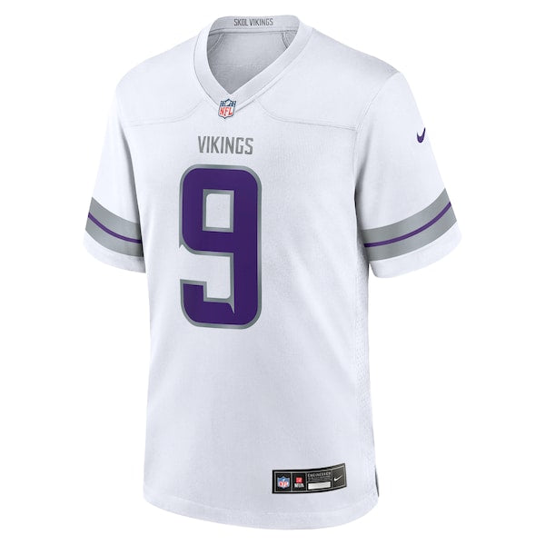 J.J. McCarthy Minnesota Vikings Nike Alternate Game Player Jersey - White - Image 2
