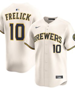 Sal Frelick Milwaukee Brewers Nike Home Limited Player Jersey - Cream