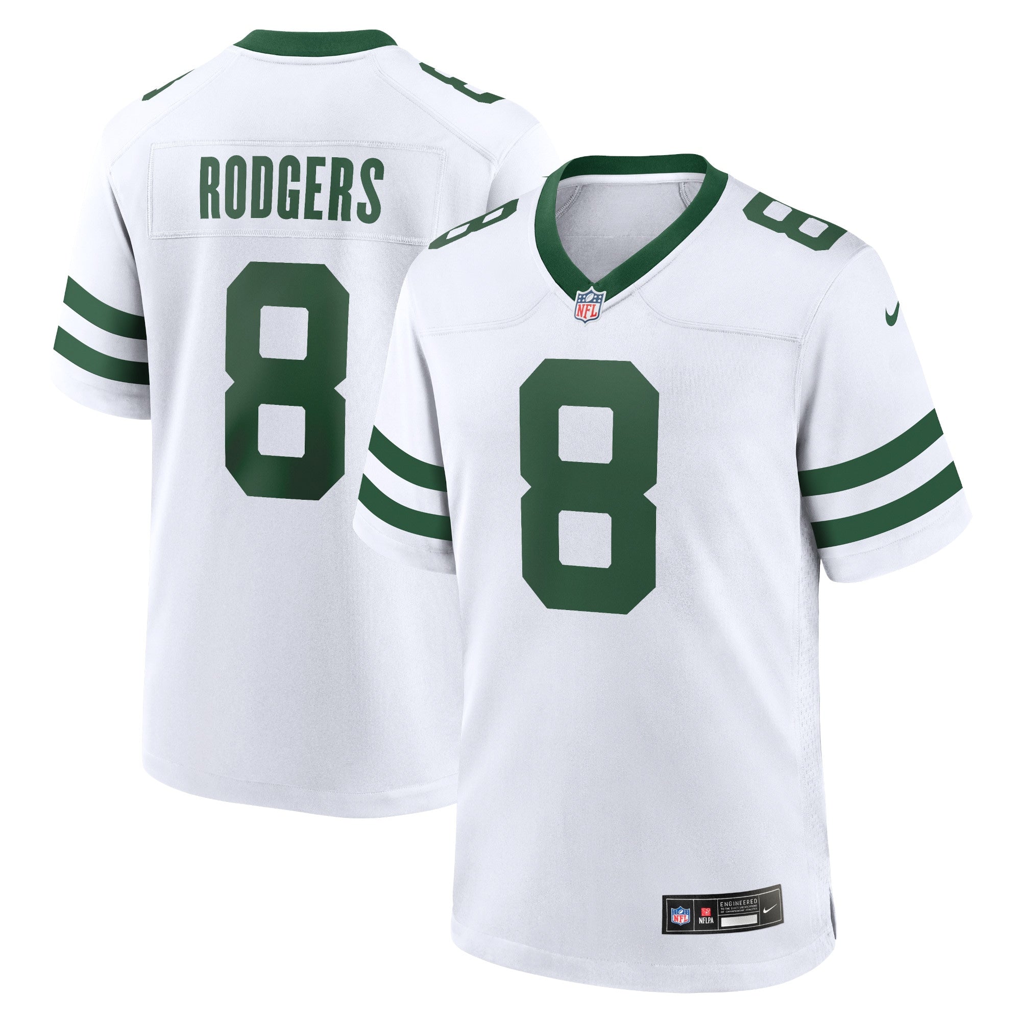 Aaron Rodgers New York Jets Nike Game Jersey - Gotham Green/Black/White - Image 6