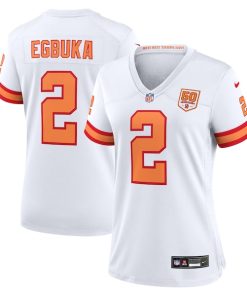 Emeka Egbuka '76 Tampa Bay Buccaneers Nike Women's Alternate 50th Season Game Jersey - White/Creamsicle