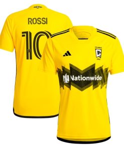 Diego Rossi Columbus Crew adidas 2024 The Home Kit Replica Player Jersey - Yellow