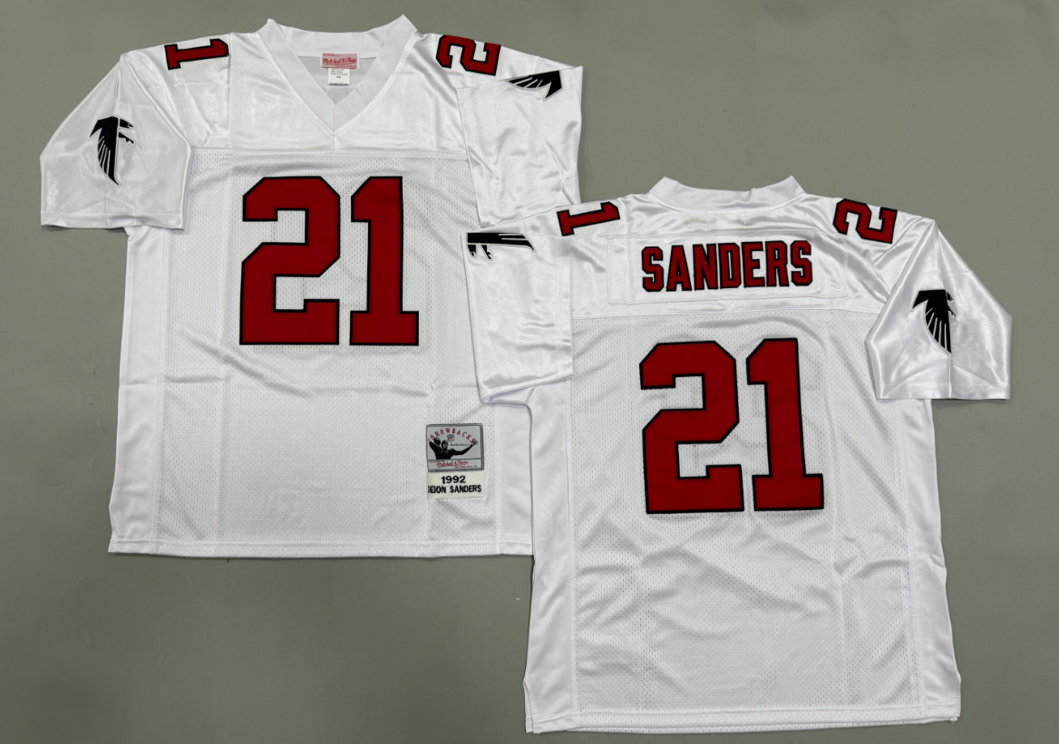 Deion Sanders Atlanta Falcons Authentic Throwback Retired Player Jersey