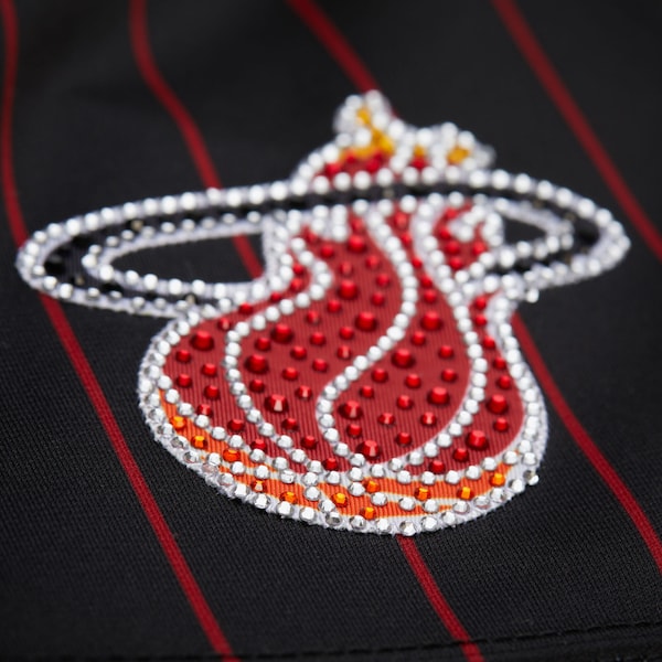 Dwyane Wade Miami Heat x DANNIJO Women's Cropped Football Fashion Jersey - Black - Image 2