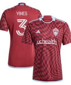 Sam Vines Colorado Rapids adidas 2024 One Flag Kit Replica Player Jersey - Burgundy