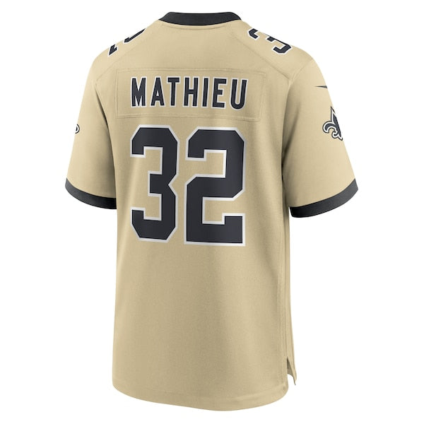 Tyrann Mathieu New Orleans Saints Nike Gameday Golds Alternate Game Player Jersey - Gold - Image 3