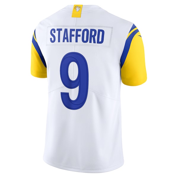 Matthew Stafford Los Angeles Rams Nike Alternate Vapor Limited Jersey - White/Cream/Royal - Image 4