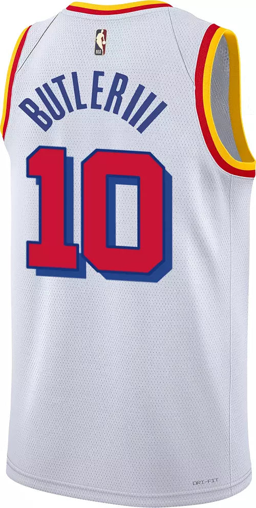 Nike Adult Golden State Warriors Jimmy Butler #10 Hardwood Classic White Jersey - Image 3