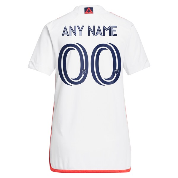 New England Revolution adidas Women's 2024 Defiance Replica Custom Jersey - White - Image 2