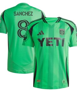 Ilie Sanchez Austin FC adidas 2025 The Heartbeat Kit Authentic Player Jersey - Green
