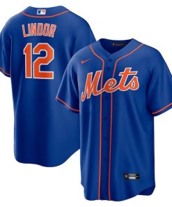 Francisco Lindor New York Mets Nike Alternate Replica Player Jersey - Royal/White
