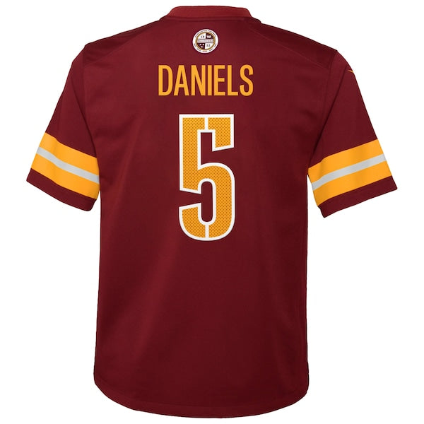 Jayden Daniels Washington Commanders Nike Youth 2024 NFL Draft First Round Pick Player Game Jersey - Burgundy - Image 3