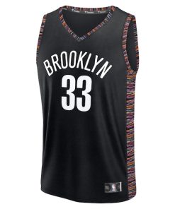 Alternative view of Nic Claxton Brooklyn Nets  Youth 2025/26 City Edition Fastbreak Jersey - Black
