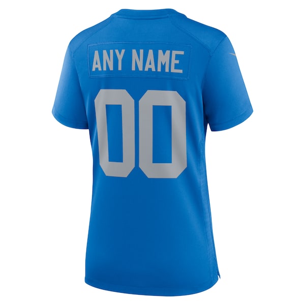 Detroit Lions Nike Women's Alternate Custom Game Jersey - Blue - Image 3