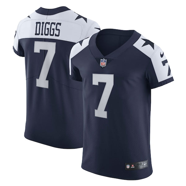 Trevon Diggs Dallas Cowboys Nike Alternate Vapor Elite Jersey - Navy/White - Image 2