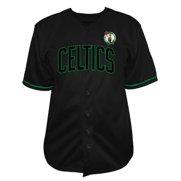 Jayson Tatum Boston Celtics Profile Big & Tall Name & Number Button-Up Jersey - Black - Image 2