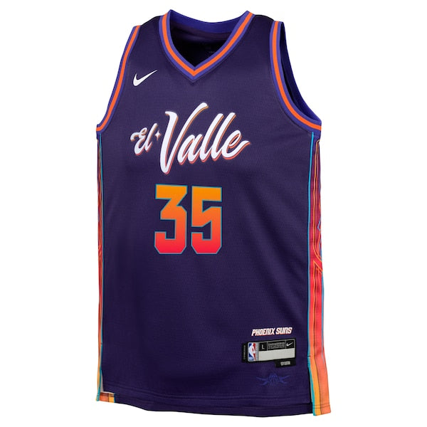 Kevin Durant Phoenix Suns Nike Youth Swingman Replica Jersey - City Edition - Purple - Image 2