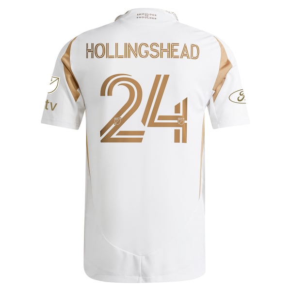 Ryan Hollingshead LAFC adidas 2025 Secondary Authentic Player Jersey - White - Image 3