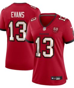 Alternative view of Mike Evans Tampa Bay Buccaneers Nike Women's 50th Season Team Game Jersey - Red/White