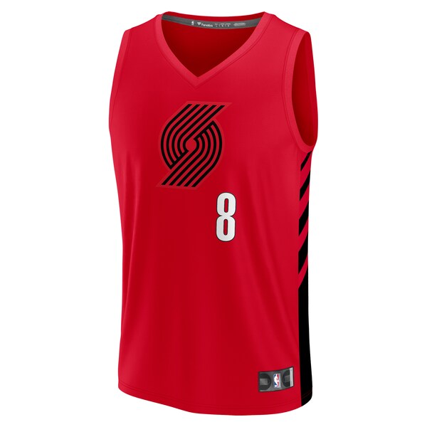 Deni Avdija Portland Trail Blazers Youth Fast Break Player Jersey - Statement Edition - Red - Image 3