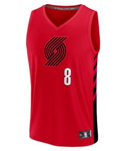 Alternative view of Deni Avdija Portland Trail Blazers  Youth Fast Break Player Jersey - Statement Edition - Red