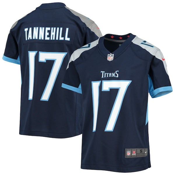 Ryan Tannehill Tennessee Titans Nike Youth Game Jersey - Navy/Light Blue - Image 2
