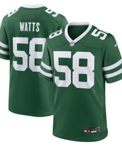 Eric Watts New York Jets Nike Team Game Jersey - Legacy Green