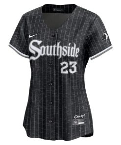 Alternative view of Andrew Benintendi Chicago White Sox Nike Women's 2025 City Connect Limited Jersey - Black