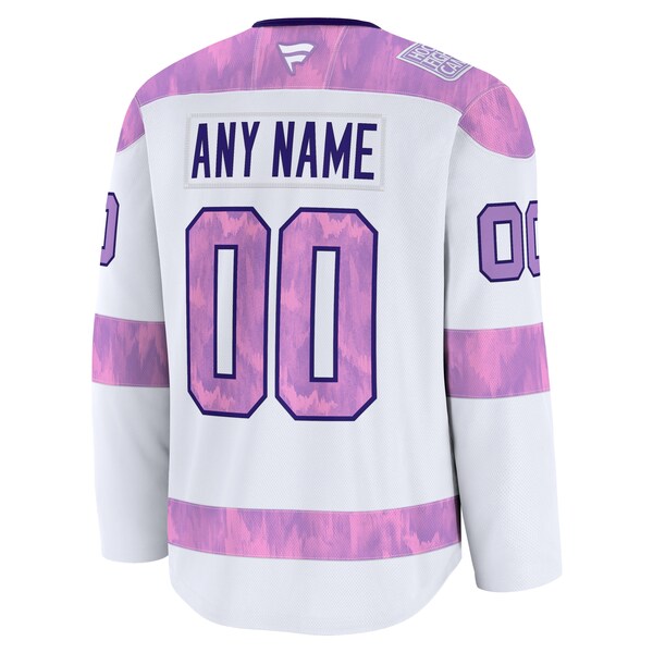 Nashville Predators 2024 Hockey Fights Cancer Custom Practice Jersey - White - Image 3
