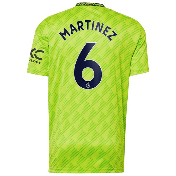 Lisandro Mart¨ªnez Manchester United adidas 2022/23 Third Replica Player Jersey - Neon Green - Image 3
