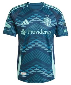 Alternative view of Pedro de la Vega Seattle Sounders FC adidas 2025 The Salish Sea Kit Authentic Player Jersey - Blue