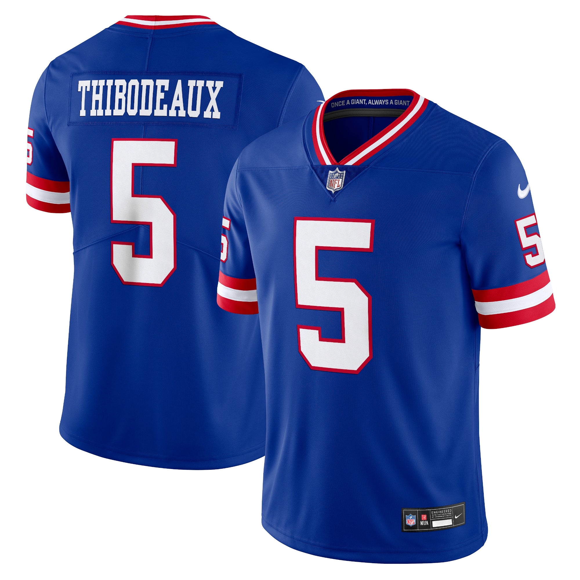Kayvon Thibodeaux New York Giants Nike Alternate Vapor Untouchable Limited Jersey - White/Royal - Image 6